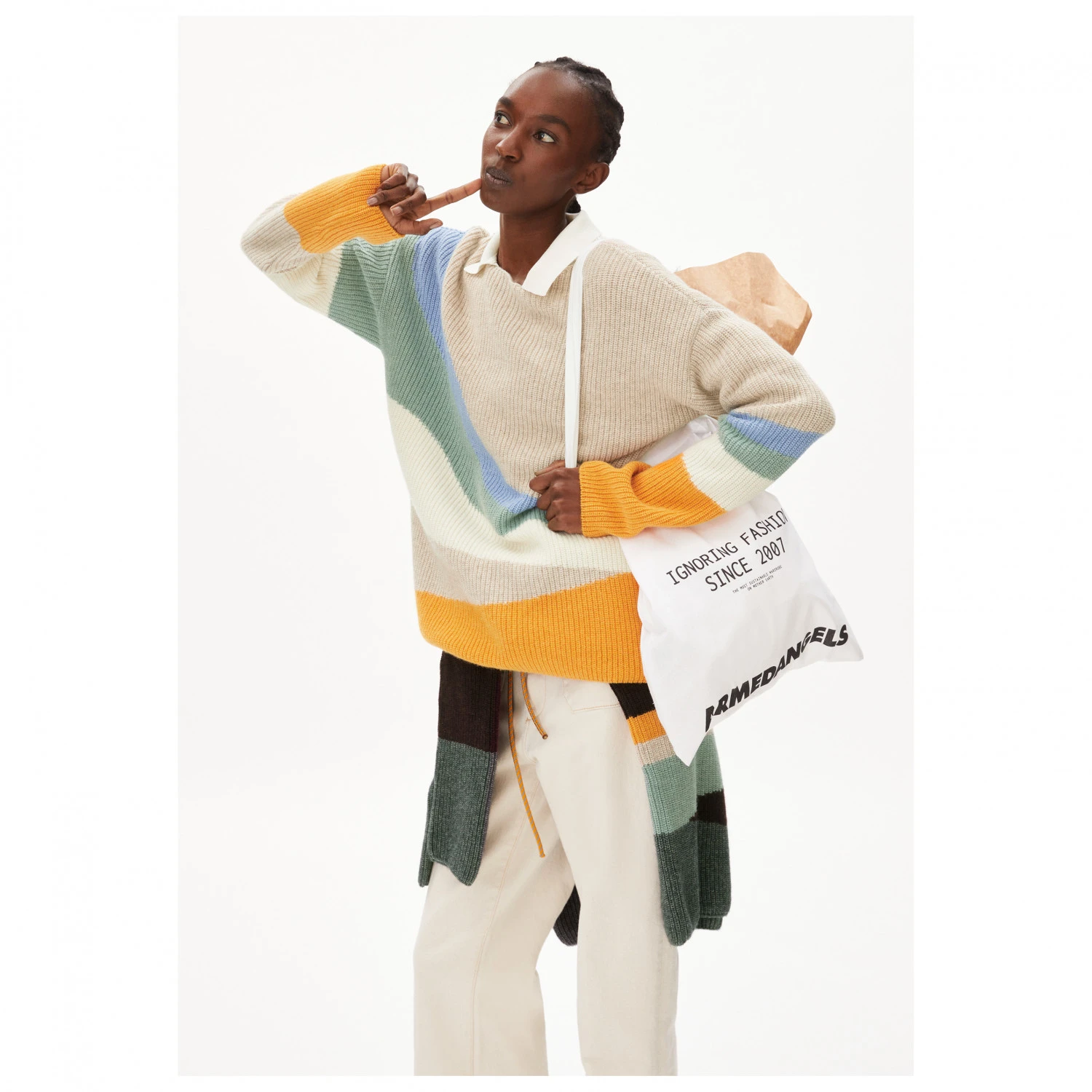 Armedangels Women's Miyaa Multicolor - Wollpullover - Image 4