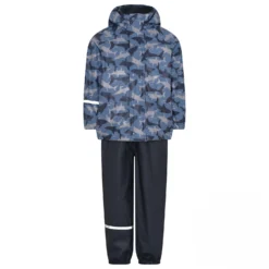 CeLaVi Boy's Rainwear Set AOP With Fleece - Overall