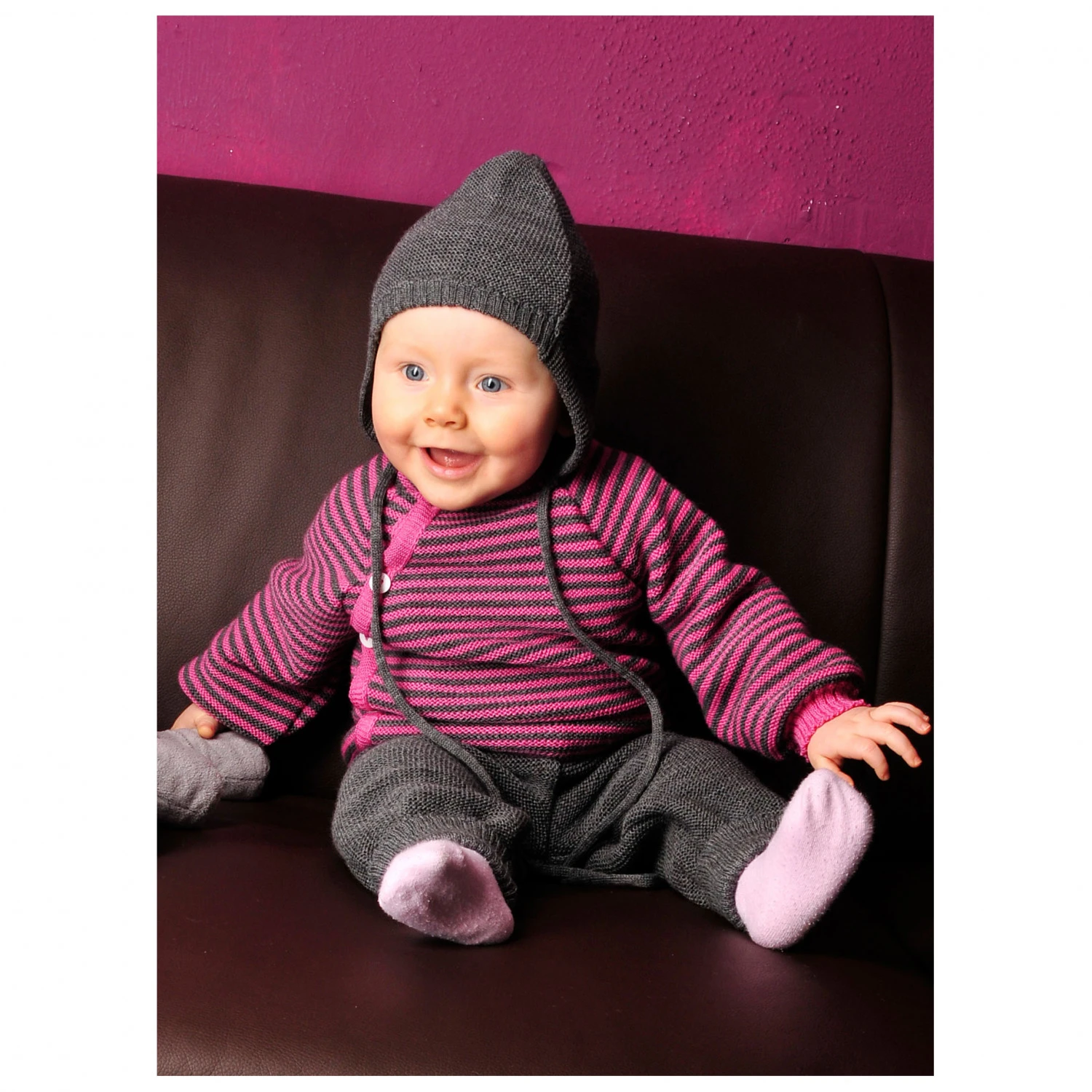 Kid's Ringelschlüttli - Merinopullover - Image 2